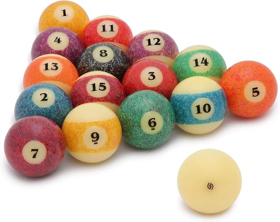 Aramith Stone Billiard Pool Ball Set 2 1/4 Granite Look
