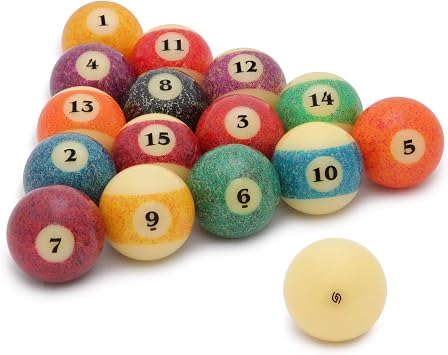 Aramith Stone Billiard Pool Ball Set 2 1/4 Granite Look