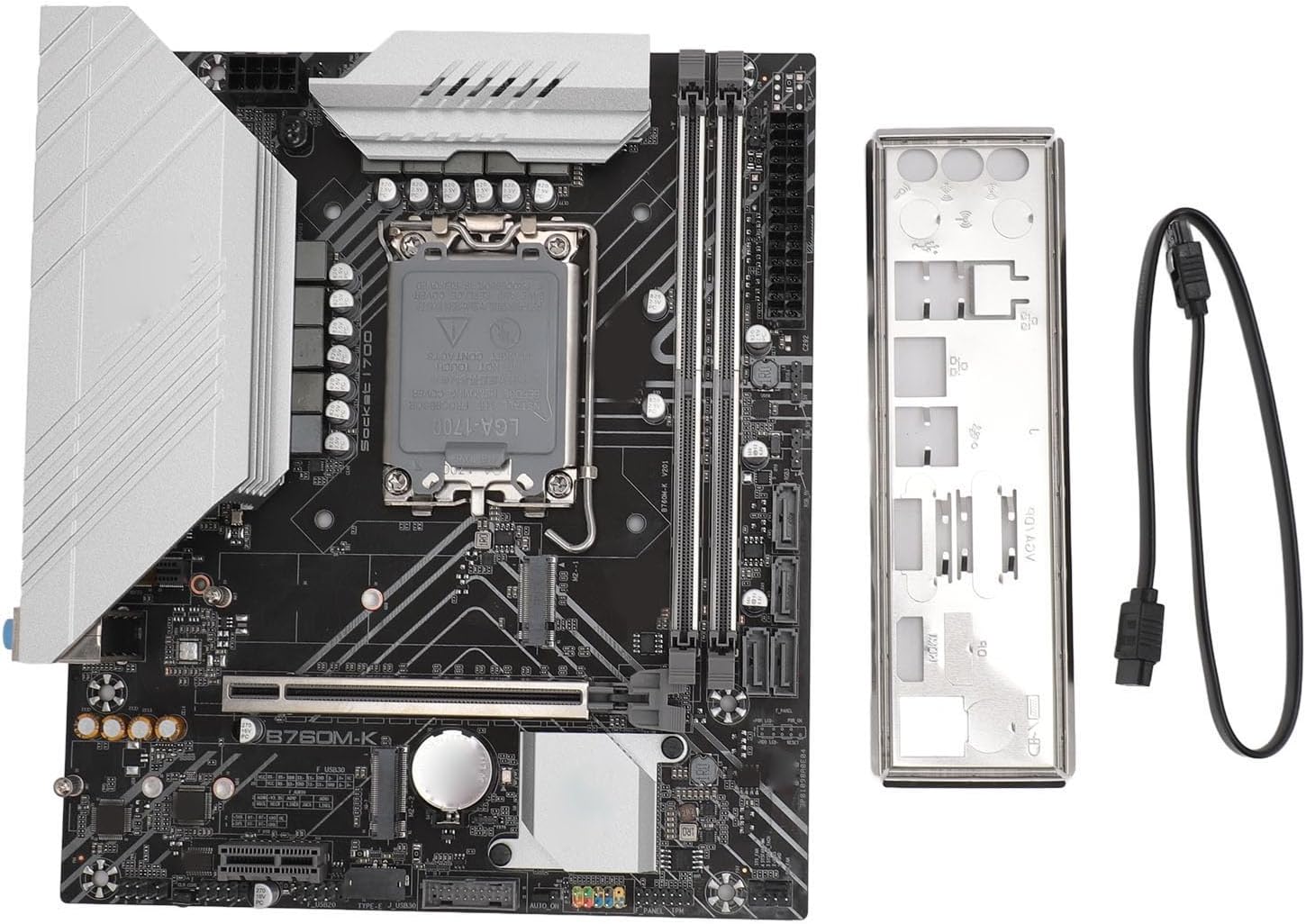 Gugxiom B760M K DDR4 Motherboard LGA1700, GEN 12/13 Series, PCIe 4.0, M.2 Slot, USB 3.0, Aura Sync RGB, for Gaming, Design Studios