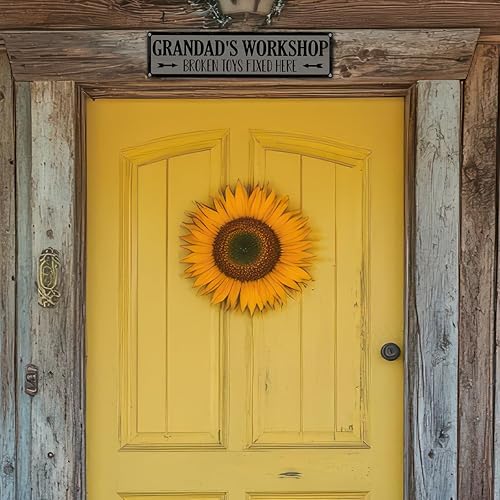 Miniatura 6 de Regalo de metal para el día del padre, letrero de lata de metal retro, letrero de reparación de juguetes, decoración de cueva de hombre, juguetes