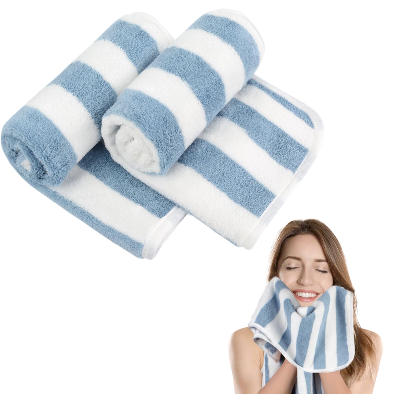 KinHwa Microfibre Soft Hand Towels for Bathroom Abosorbent Small Guest Towels Thick Face Towels 30cm x 50cm Fast Drying Washcloth for Bath Spa