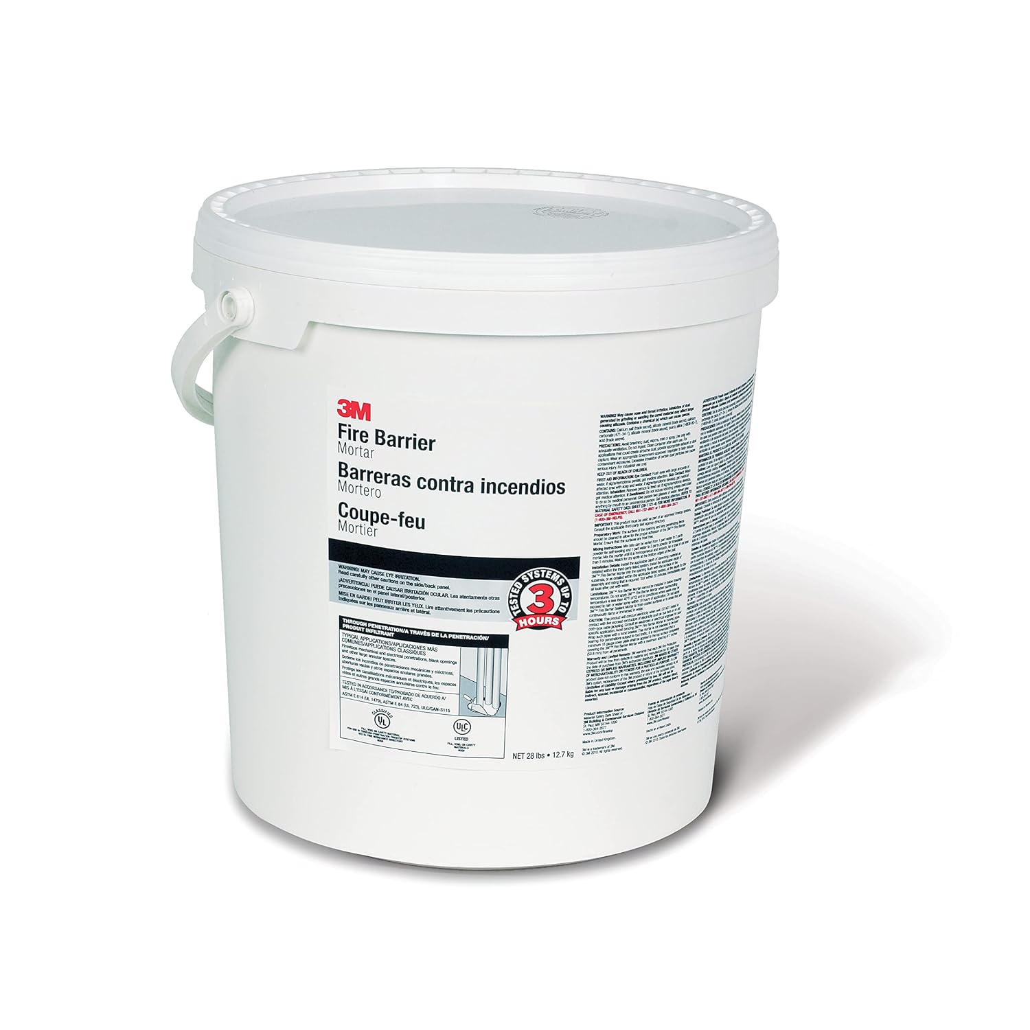 3M Fire Barrier Mortar, Gray