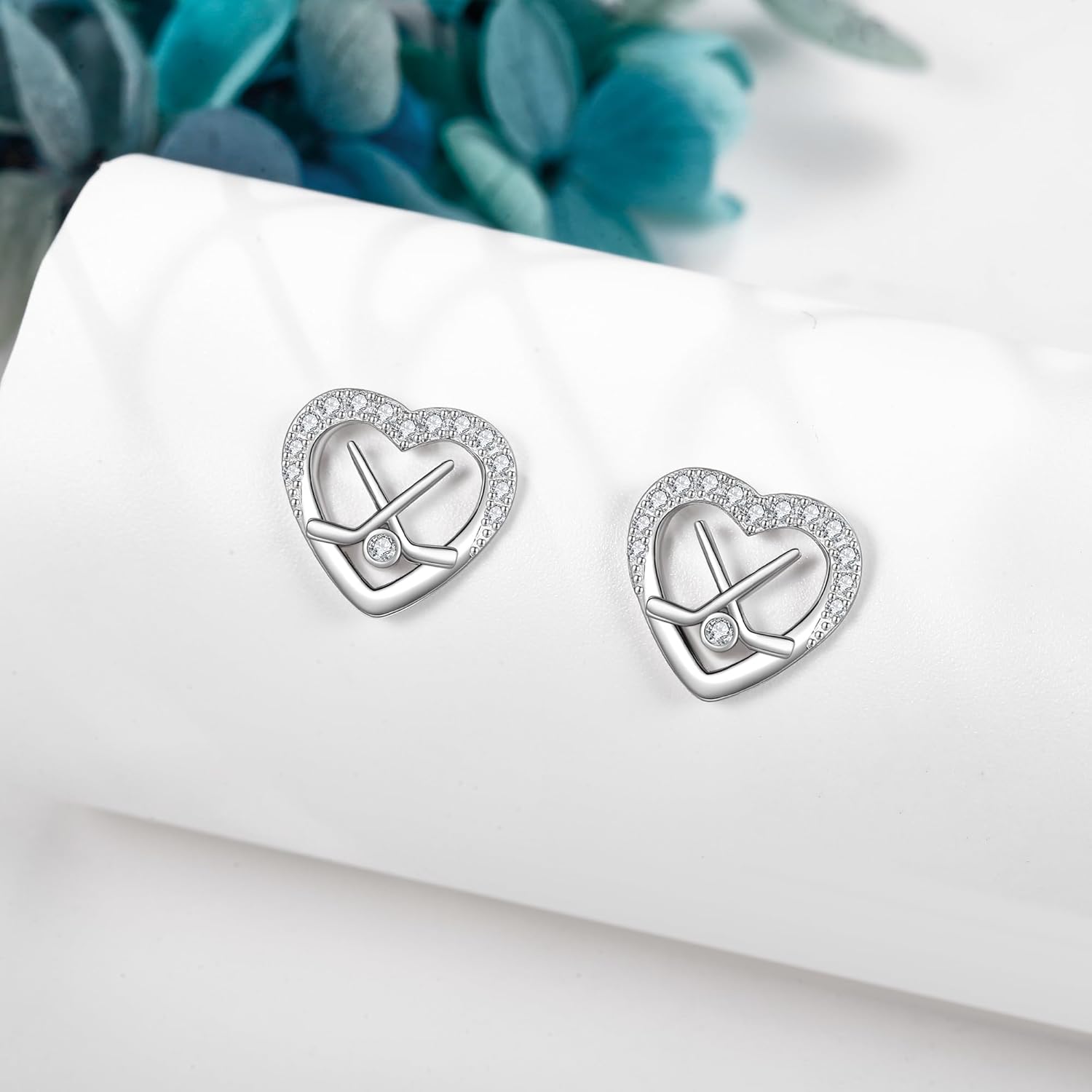 Hockey/Pickleball/Softball Earrings 925 Sterling Silver Sports Earrings Sports Jewelry Christmas Gifts for Women - Image 4