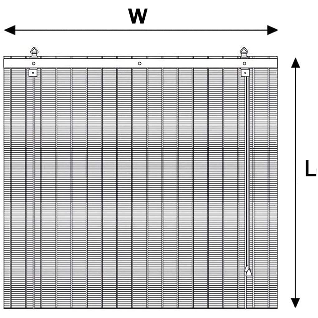 Rideau Store Enrouleur en Bambou Stores À Rouleaux Romains à Enroulement filtrant la lumière Stores Venitien Volets Protection de la Vie privée,pour fenêtres et Portes,Balcon,Jardin (125 x 180 cm)