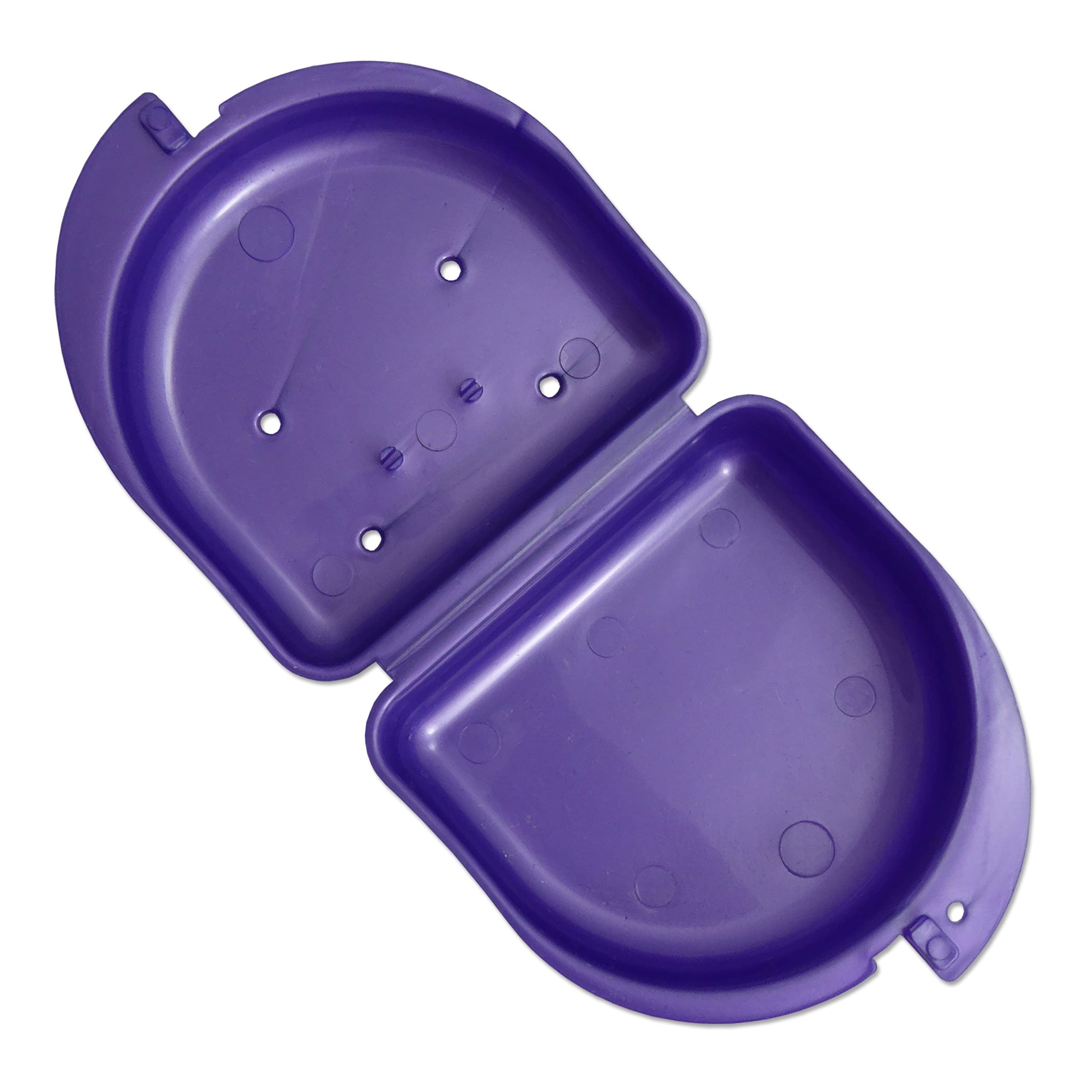 Fundas protectoras bucales para retenedores ortopédicos, aparatos dentales deportivos, dentaduras postizas (morado y verde)