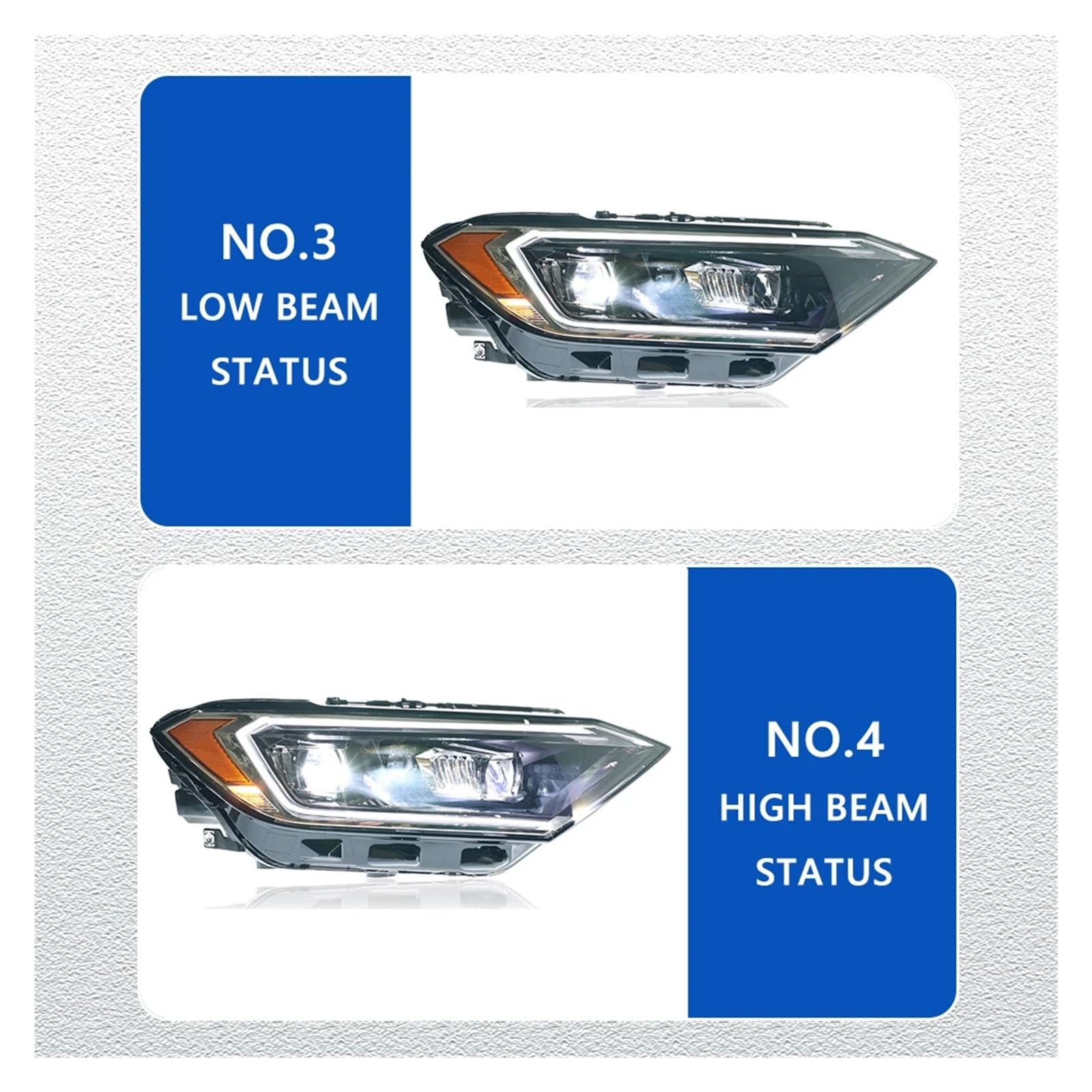 Pasuje do VW Jet//ta Sagitar 19-23 w nowym stylu Led DRL reflektor samochodowy montaż sygnału akcesoria samochodowe zmodyfikowana lampa stylizacja reflektory LED(Style A one pair)
