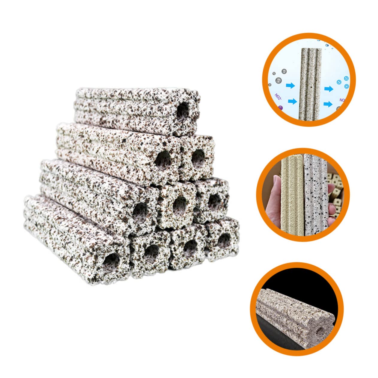 Sosoport 10piezas Filtros Acuario Unidades Filtrantes Reutilizables Fácil De Usar y Guardar