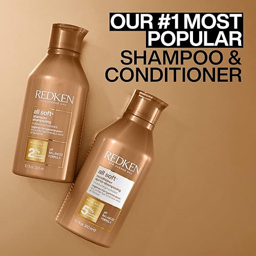 Miniatura 8 de Redken All Soft Conditioner  For DryBrittle Hair  Moisturizes  Provides Intense Softness  With Argan Oil