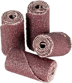 3M Cartridge Roll 341D - 80 Grit, X-Weight Backing - Metal Sanding and Finishing - Die Grinder Abrasives - 1/2" x 1" x 1/8"