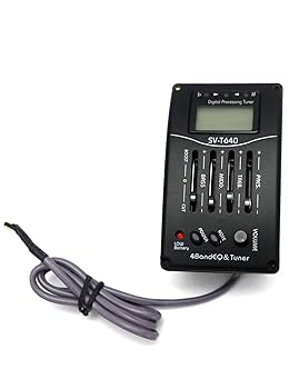 Metallor Acoustic Guitar 4 Band Preamp EQ Equalizer Pickup
