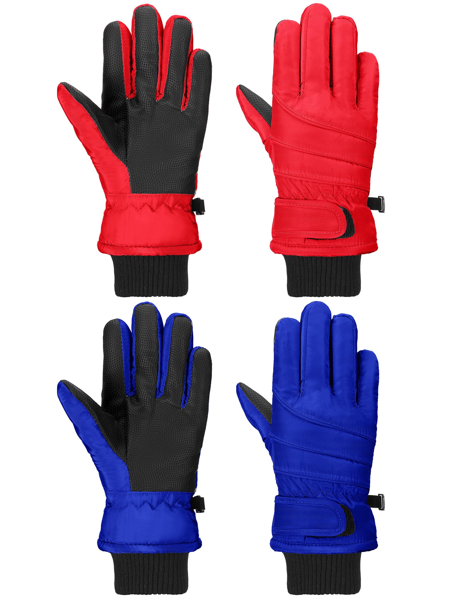 SATINIOR 2 Pair Kids Winter Gloves