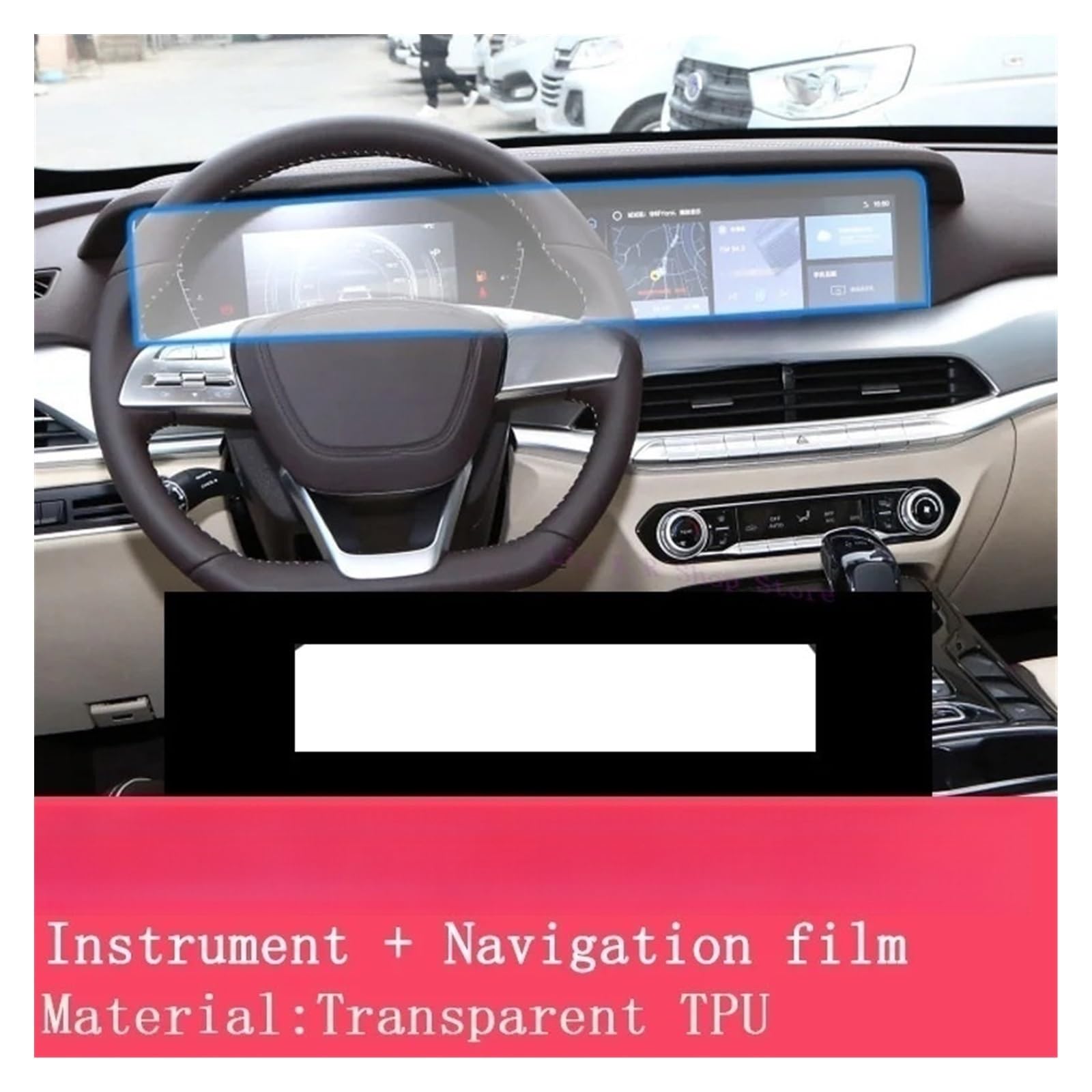 Per FAW BESTUNE T77 PRO 2023 Pannello Cambio Navigazione Schermo Interno Automobilistico Pellicola Protettiva In TPU Adesivo Antigraffio Pellicola display centrale