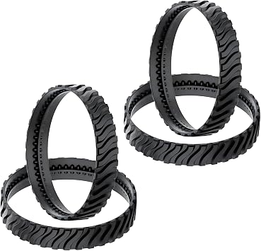 4PCS Pool Cleaner Tracks R0526100 Compatible with Zodiac MX8 / MX6 Elite Models In-Ground Pool Sweeper, Heavy Duty Rubber Tires Compatible with Baracuda Pool Cleaners, Cleaner Treads