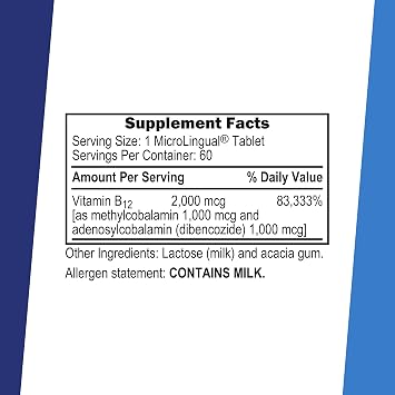 Superior Source No Shot Advanced B-12 2,000 mcg, Vitamin B12, 60 Ct