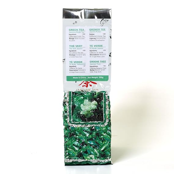 GOARTEA - Jasmine Dragon Pearls - 250g 8.8oz Supreme Grade - Jasmine Pearl Green Tea - Chinese Green Tea Loose Leaf
