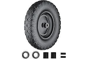 Industrial-Grade 4.80/4.00-8 Flat-Free Wheelbarrow Tires