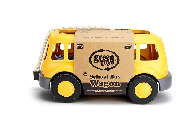Foto 3 de 3 de Green Toys Yellow School Bus Wagon