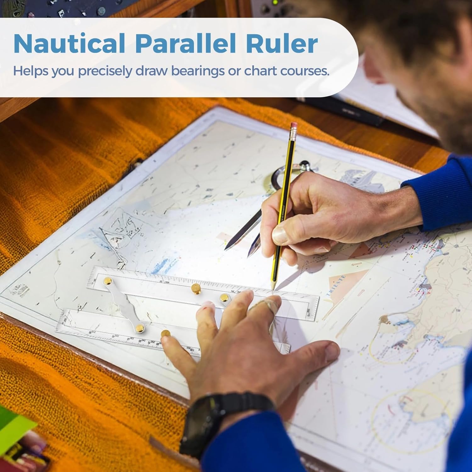クリアマーキング付き平行定規、12インチナビゲーションプロットツール、高品質プラスチック、精密海洋チャートディバイダー、航海地図測定 ファイブチャート  バインダー クリア ＜B5＞ | 製品情報 | Maruman マルマン株式会社