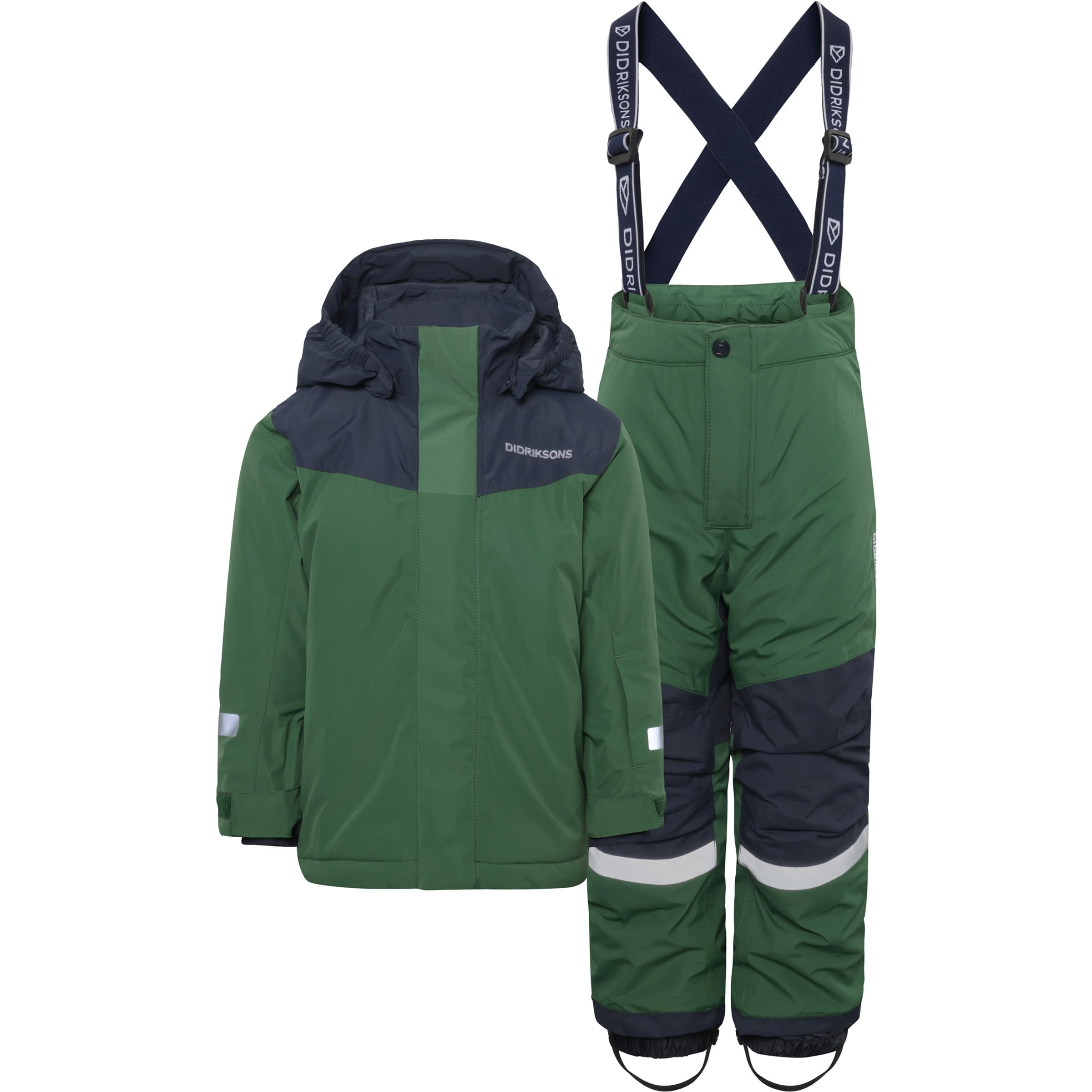 Didriksons Pine Green Skare Kids Insulated Set