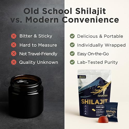 Miniatura 9 de Gomitas Shilajit con sabor a café, gomitas puras de Shilajit del Himalaya para hombres y mujeres, refuerzo de energía y apoyo inmunológico, 3000 mg