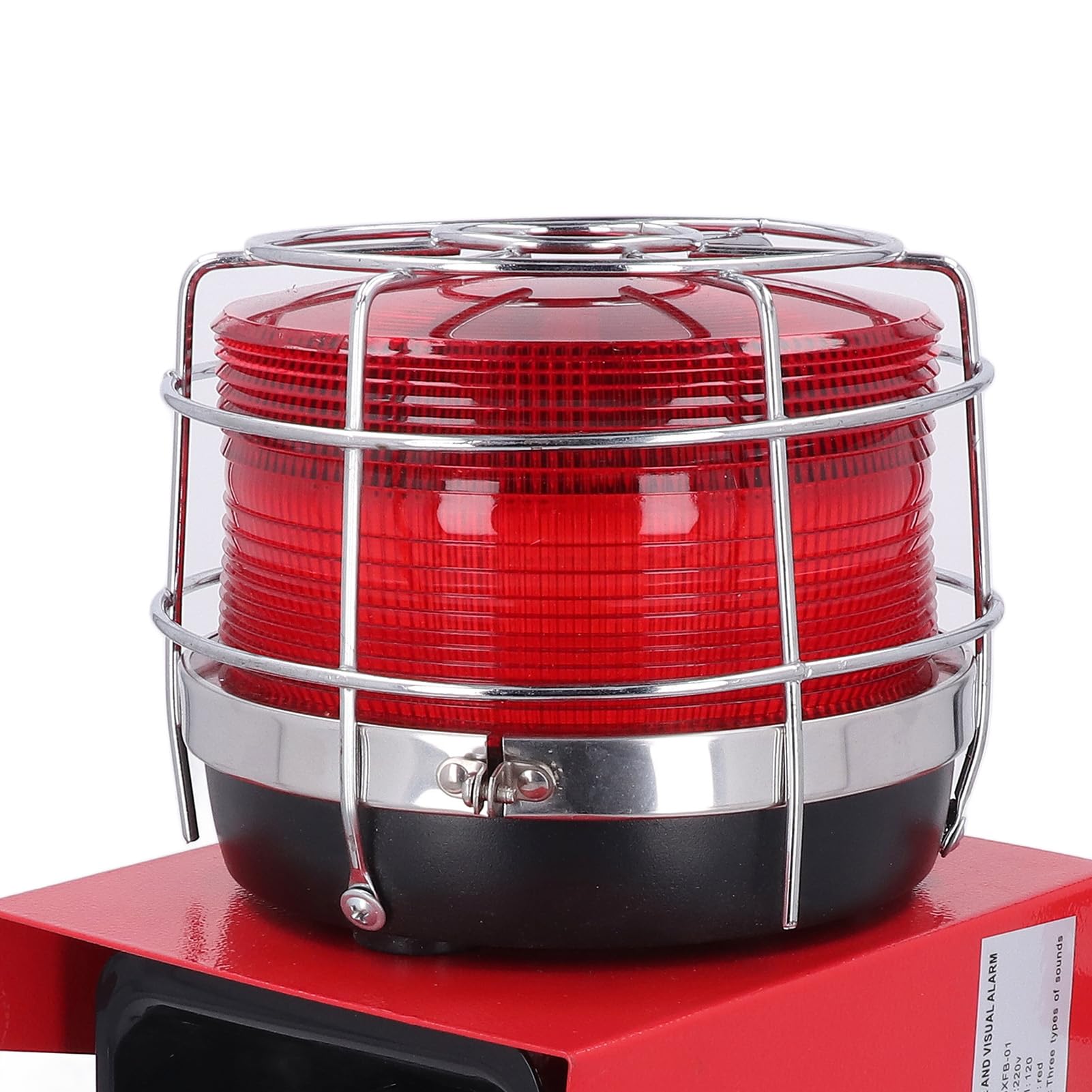Industrie-Alarmsirene, 120 DB, 100 W, Horn, Stroboskop, Lautes Blinken, Alarmsirene, Wasserdicht, Außensirene, Sicherheitsalarmhorn, Innenwarnsirene für die Ha