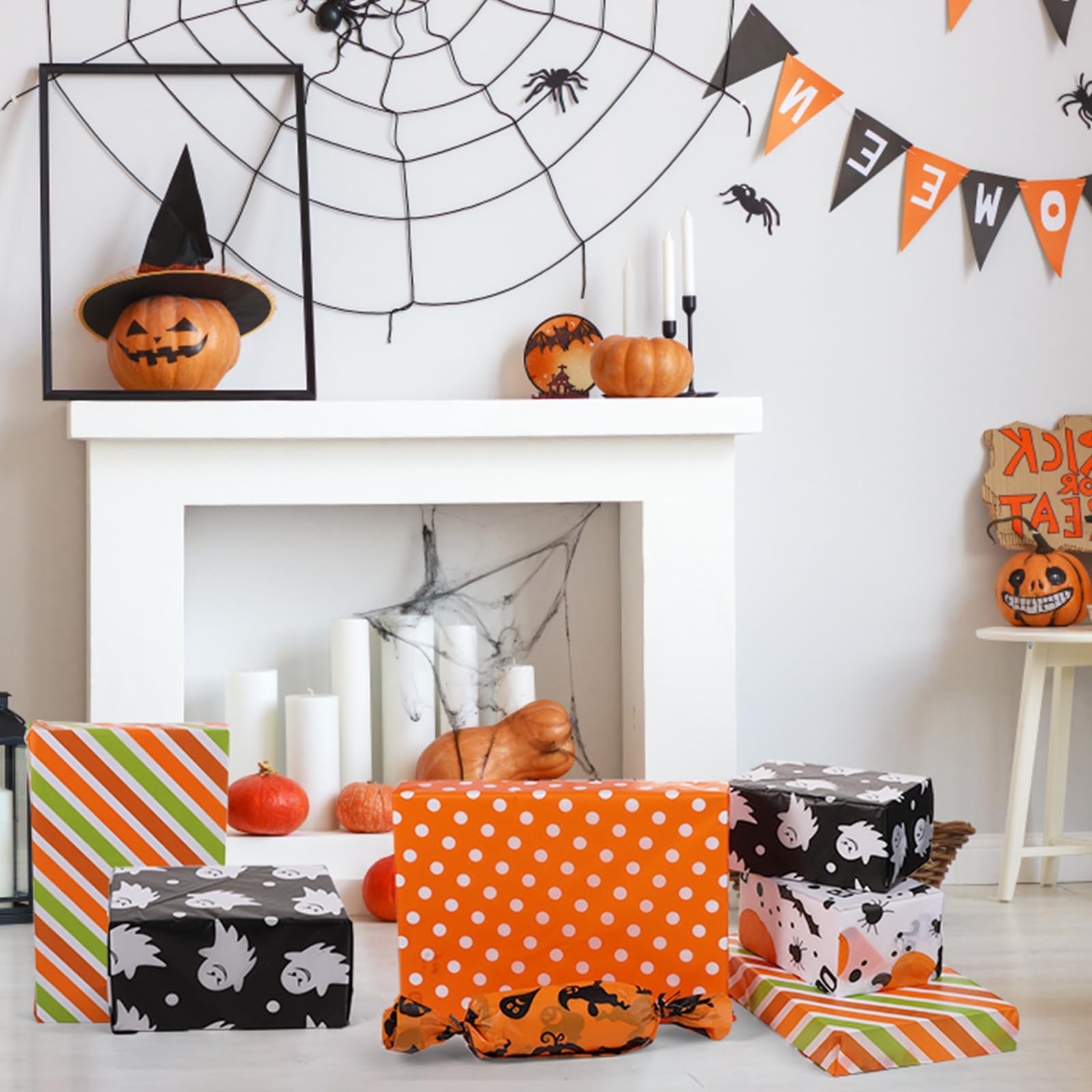 30 Blatt Halloween Seidenpapier - 5 Coole Designs Für Geschenke & Deko