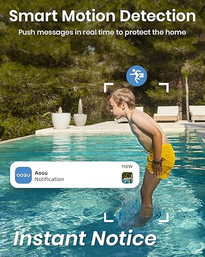 Miniatura 3 de AOSU Cámara de seguridad 2K para exteriores con escenas panorámicas de inclinación de 360 preestablecidas y crucero temporizado, la cámara WiFi