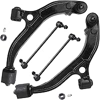 Vista 245 de Detroit Axle - 4 brazos de control de extremo delantero para Nissan Frontier Xterra 2000-2004 Brazos de control inferior y superior con rótulas