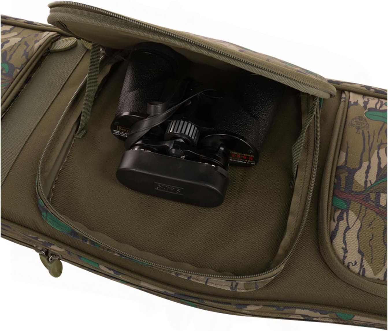 DRAKE Turkey Gun Case with Optics for Hunters | 52" Overall Length | Padded Shoulder Sling | Carry Handle with Hook & Loop Closure | D-Ring & Functional Pockets |OSFM, Greenleaf