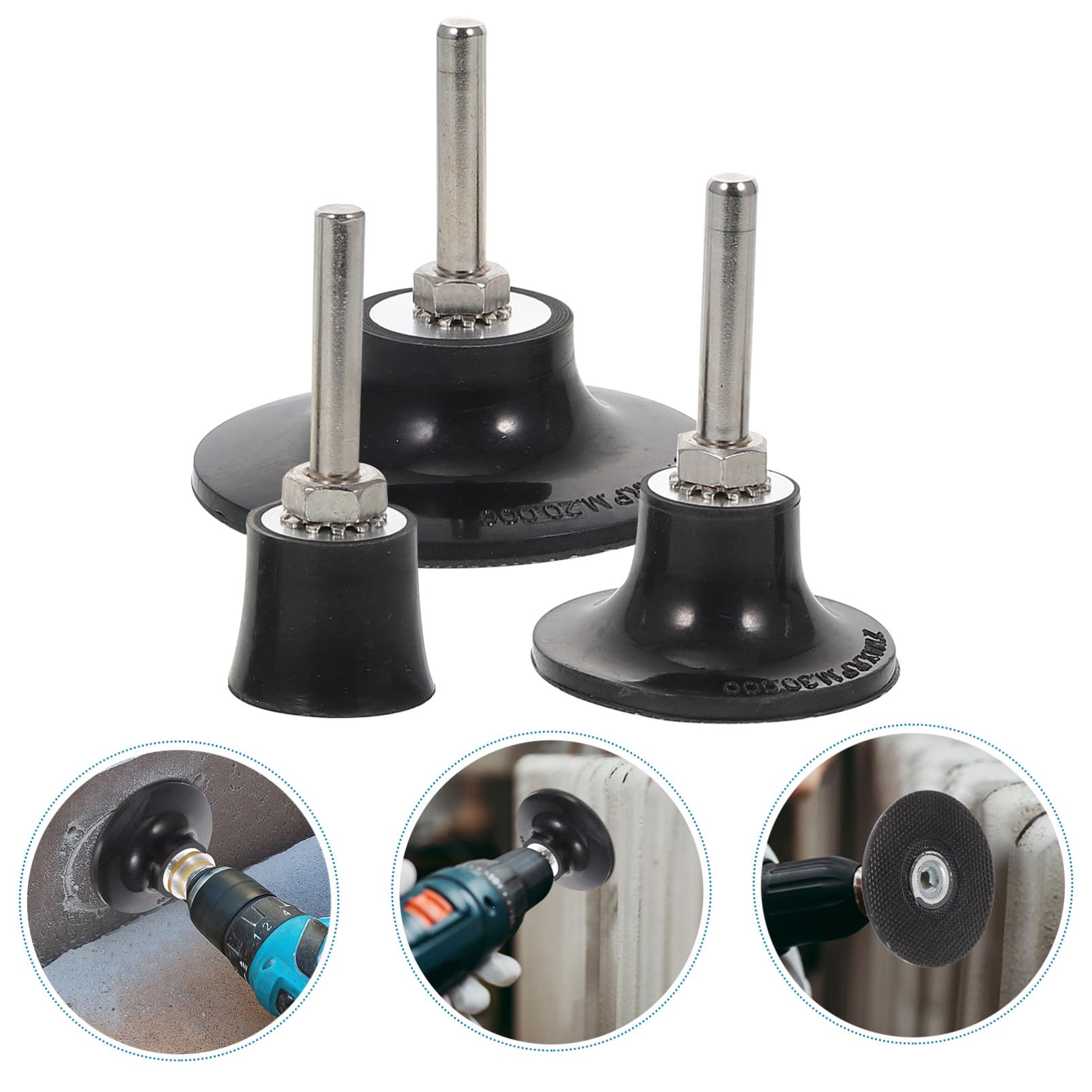 Scheibenhalter Schleifteller zur Oberflächenvorbereitung 225mm mit Rolle Lock aus Aluminium und Gummi Langlebig und Bruchfest für Winkelschleifer und Bohrmaschine