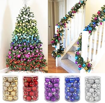 Assorted color christmas ornaments Clearance