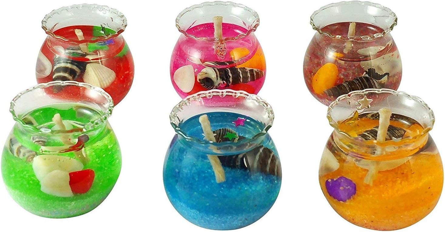 New Family Collection Matki Diya Gel Candles for Home Decor and Festival Decoration - Combo Pack of 6