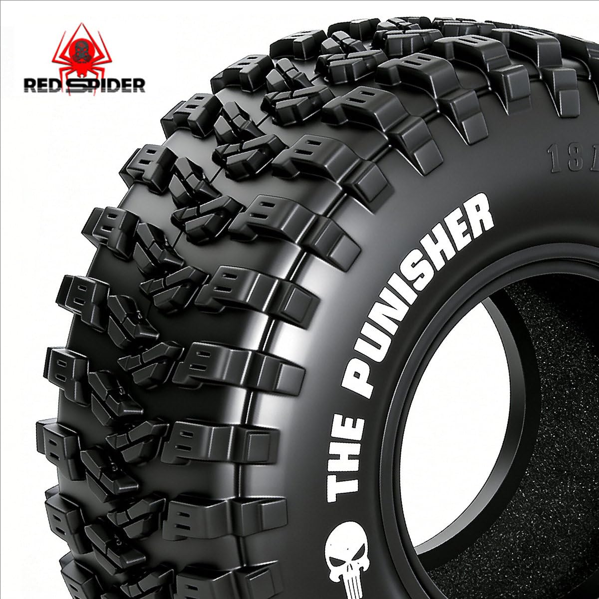 4 szt. 2,2 '' gumowe koła do opon 135 x 55 mm RC części zamienne do 1/8 MJX CROSSRC X3 YIKONG YK4082 AXIAL AXP8 Crawler RC Car