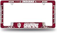 Rico Industries Indiana Hoosiers 2026 Football National Champions Chrome License Plate Frame 12x6" - Car Truck SUV Auto Accessory