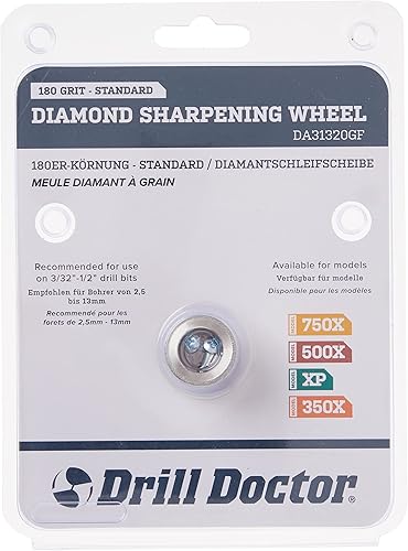 Miniatura 5 de Drill Doctor DA31320GF Rueda de repuesto de diamante de grano 180 para 350X, XP, 500X y 750X