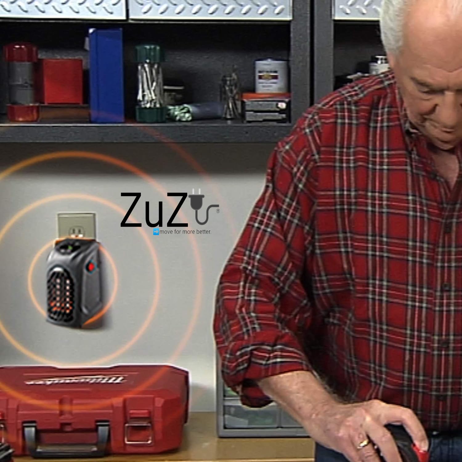 ZuZu New Small Electric Handy Room Heater Plug-In Personal Heater for Quick and Easy Heat With Smart Fitness Band 4