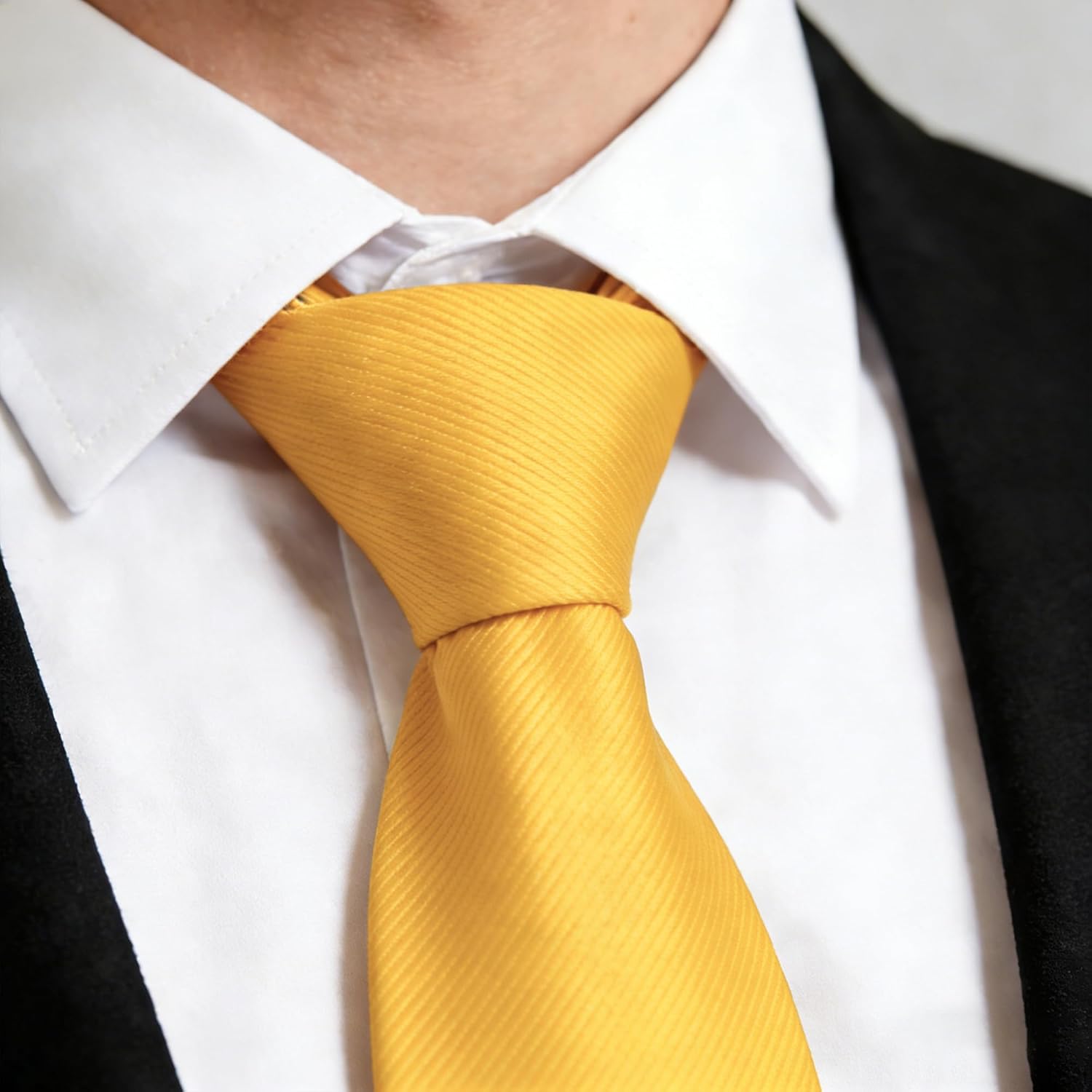 Scotamalone Ties for Men Solid Color Mens Tie 3.15" (8CM) Formal Neckties for Business Wedding