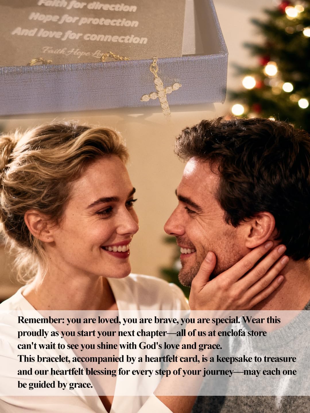 Cross Bracelet for Women 18K Gold Plated Trendy Dainty Chain Jewelry Baptism Birthday Christian Faith Confirmation Mother Daughter Sister Friend Gifts Presents - Image 6