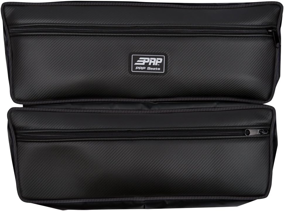 PRP Seats Heavy Duty Double Bag for Polaris RZR, UTV's, SxS, Off-Road, Racing - Stores Goggles, Jackets, Maps, Tools & More - Black