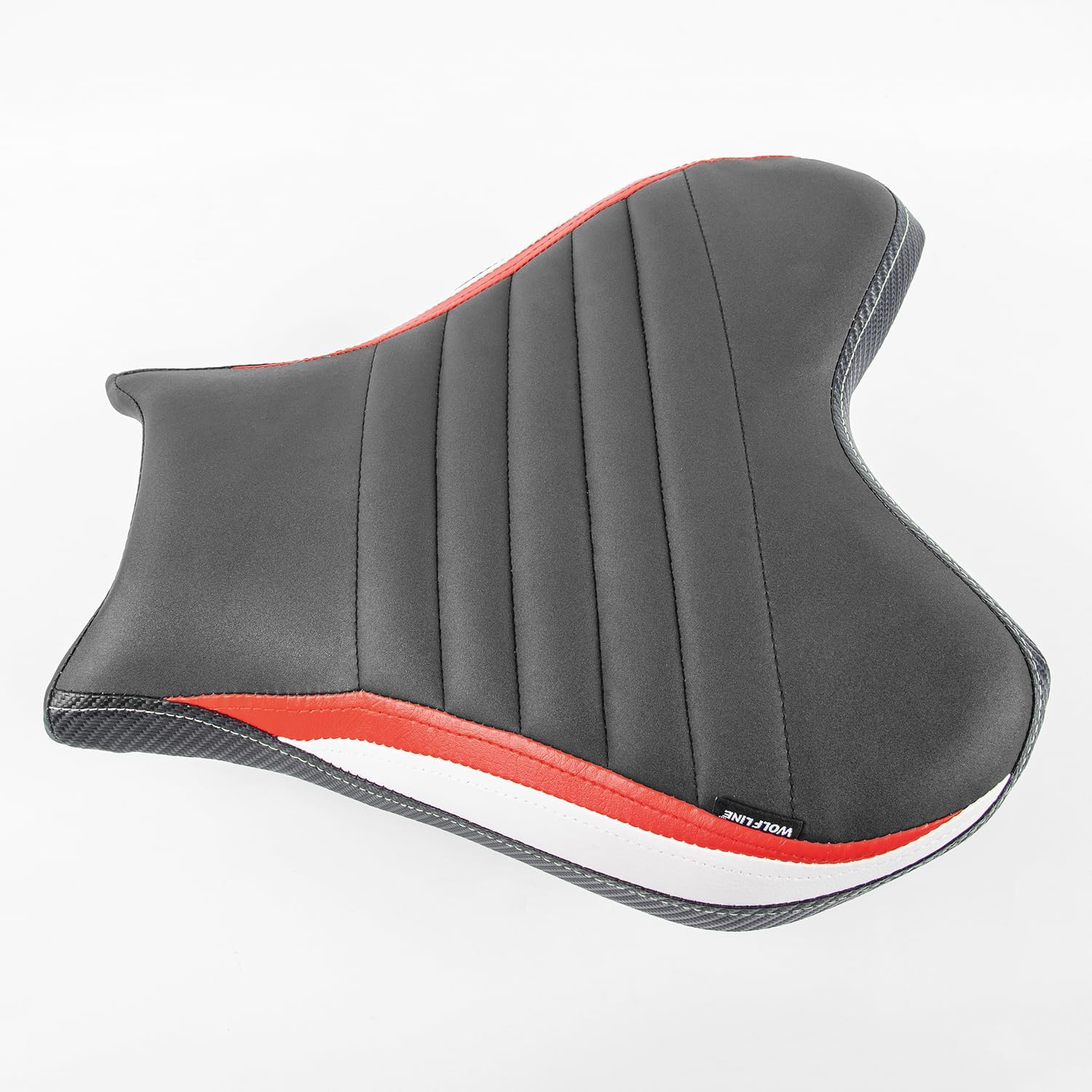 Motorcycle Rider Solo Seat Saddle Cushion Pad Compatible with YZF-R7 YZFR7 2021 2022 2023 2024 Front Driver Pressure Relief Soft Pillion, Red