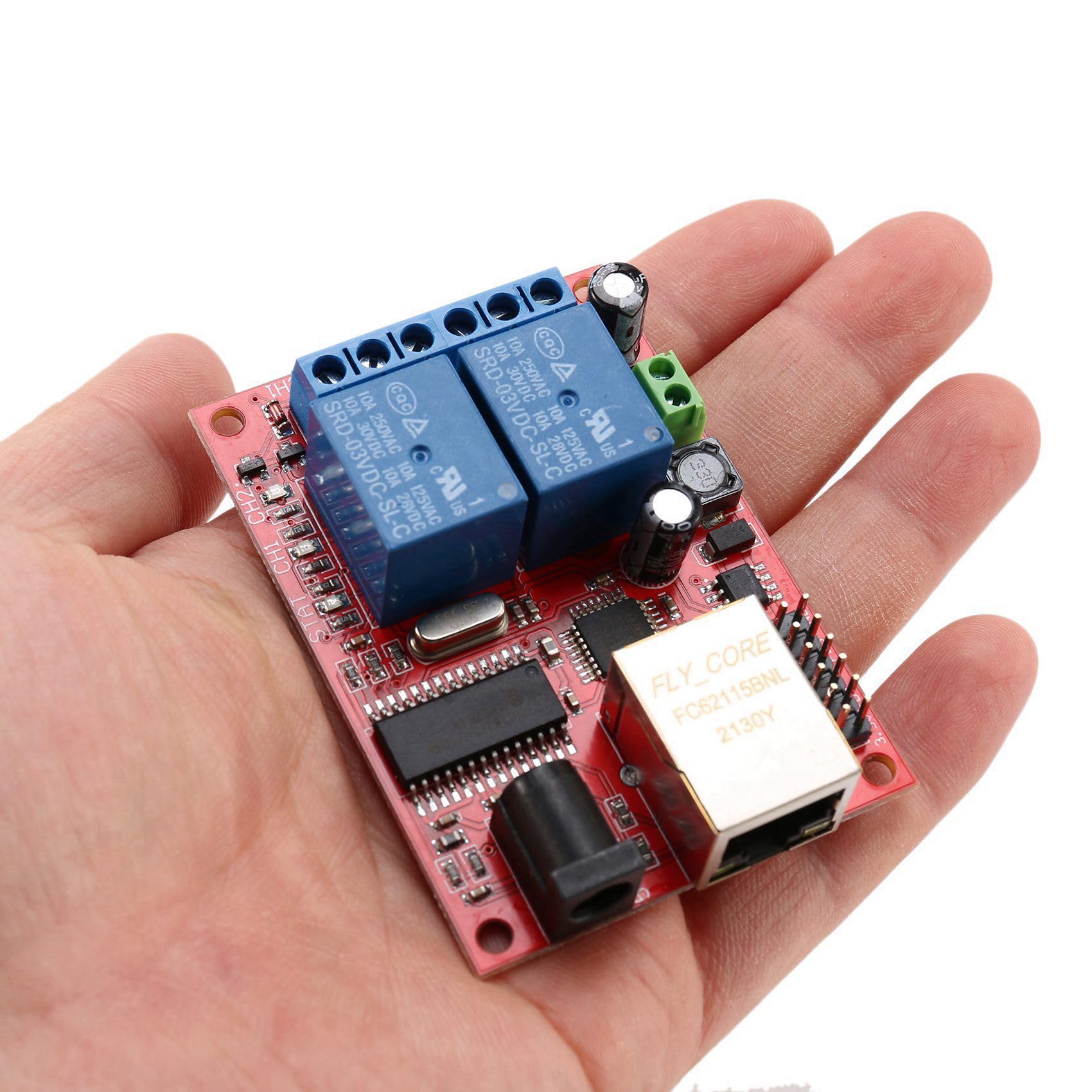 4X LAN Interruttore di Ritardo Scheda Relè Ethernet 2 Vie Modulo Server Modulo Controller/Udp