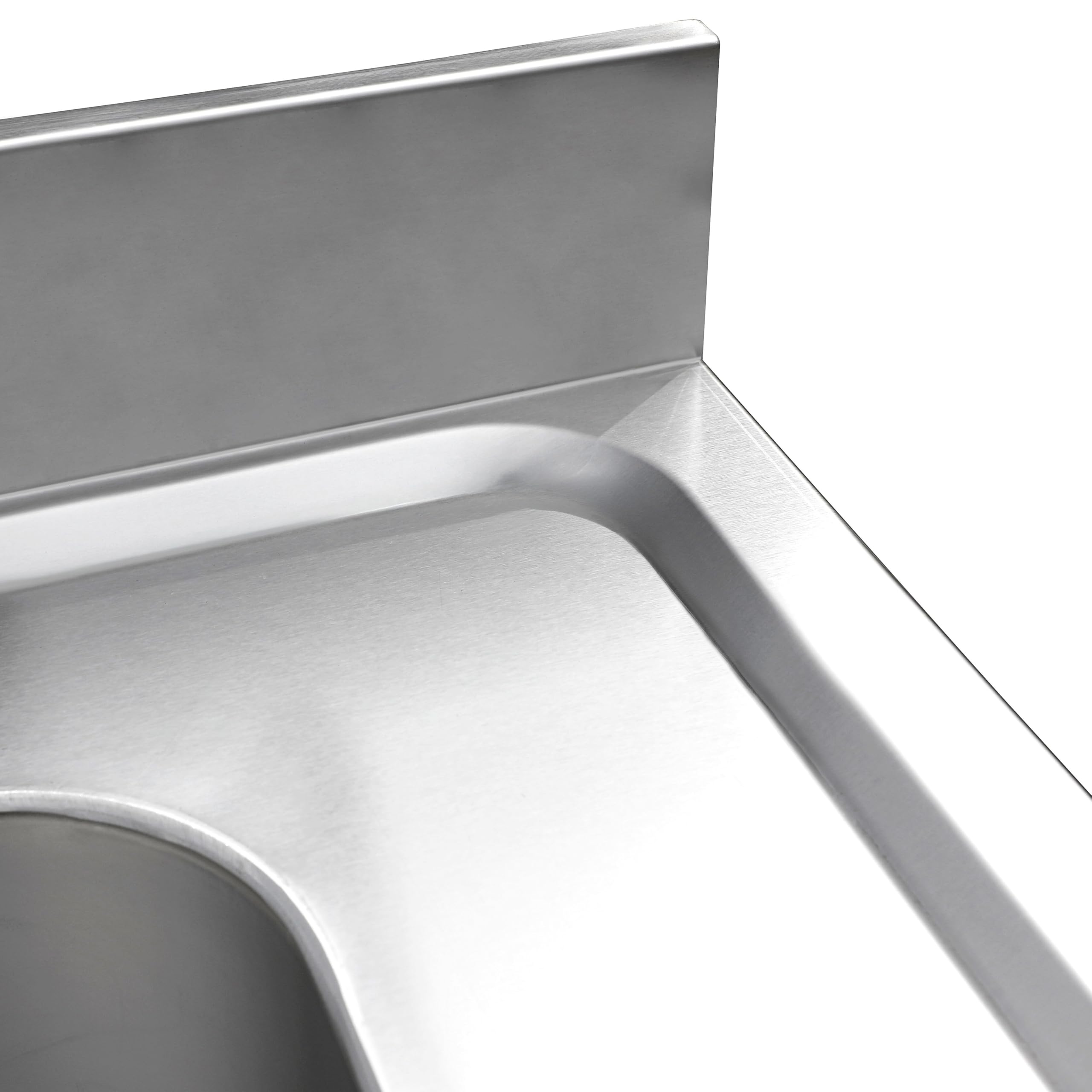 GGM Gastro | STK167SBR2 | Spülmaschinen-Spültisch - 1600x700mm - mit 2 Becken rechts