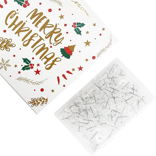 Miniatura 5 de FITULABO 100 alfileres de plástico, cabeza de plástico de acero para pulgar, tachuelas para pared, tableros de anuncios de corcho para mapa,