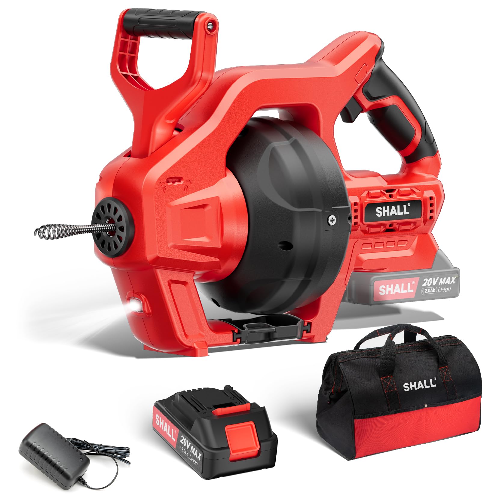 SHALL 20V Cordless Drain Auger