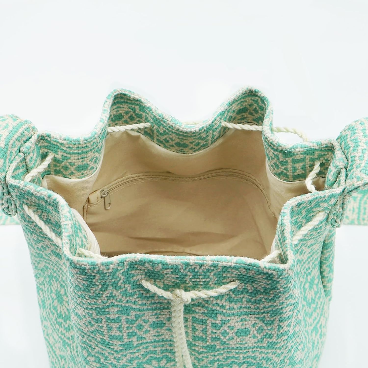 Crossbody Bags for Women, Canvas Tote Bag, Tassels Drawstring Bucket Bag, Bohemian Handbag, Large Capacity Travel Shoulder Bag for Vacation Travel Daily Matching