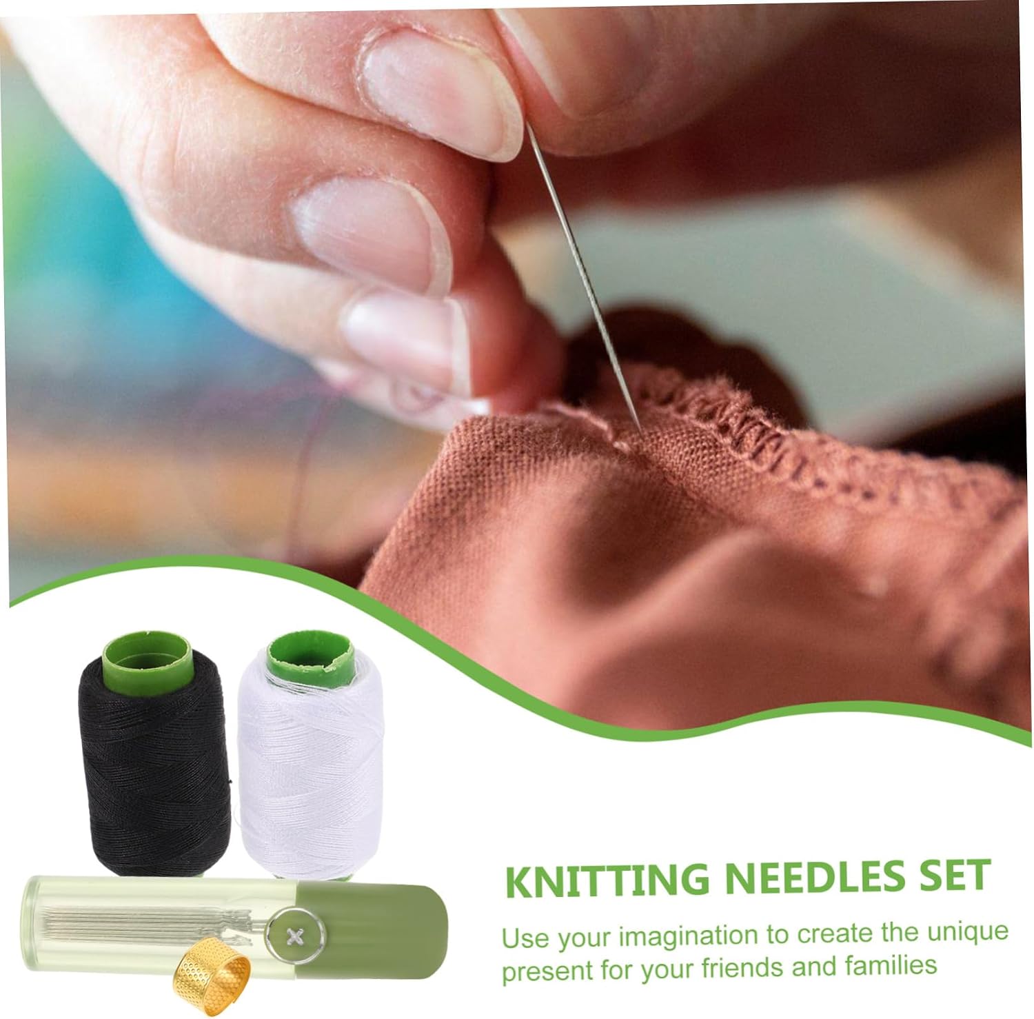 Uonlytech Sewing Needle Kit 10-Piece Yarn Needles Set for Household Sewing Portable and Convenient for Daily Use