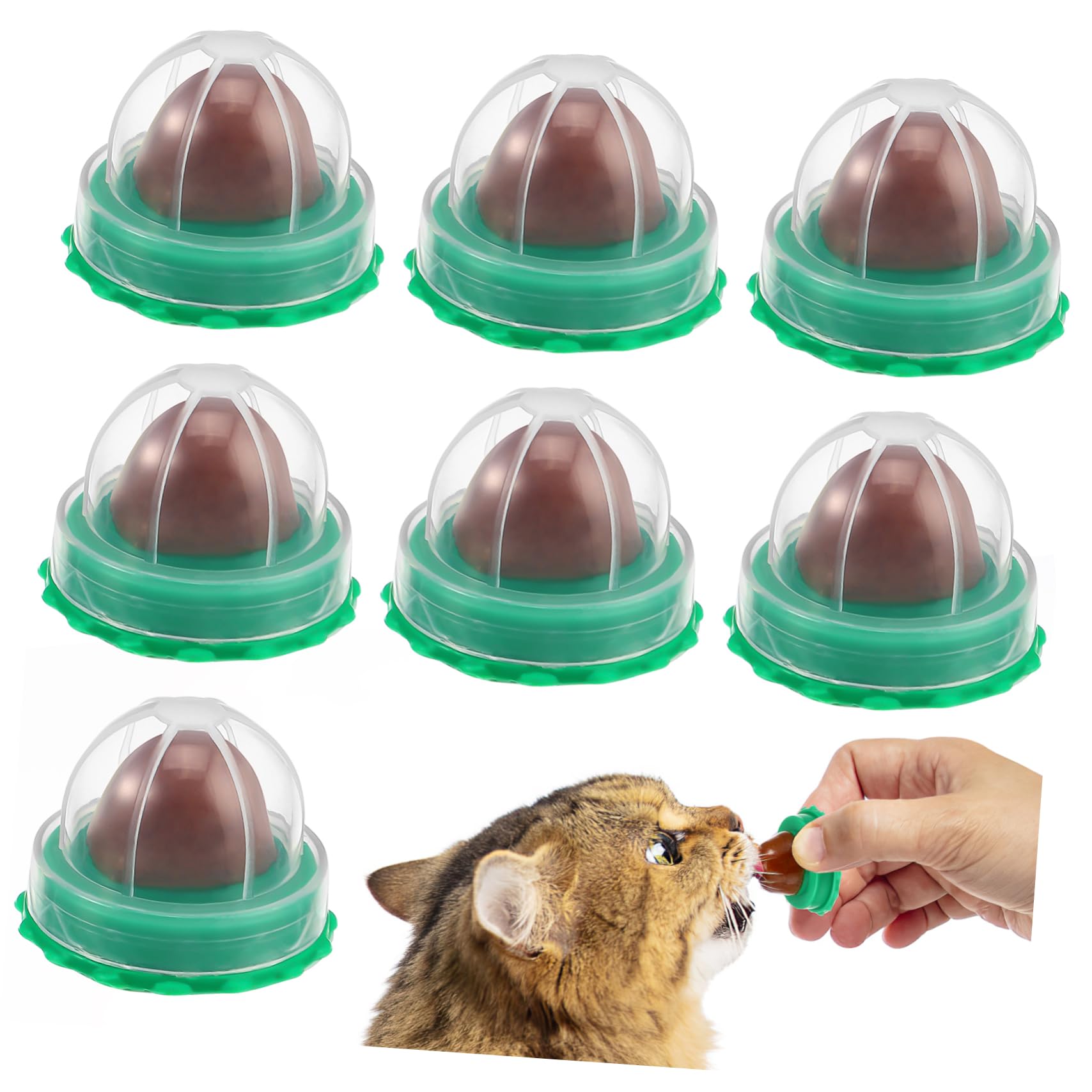 DOITOOL 30pièces Friandises pour Chats Boules à Au Cataire Saveurs Aléatoires Snacks Vitamines pour Chats