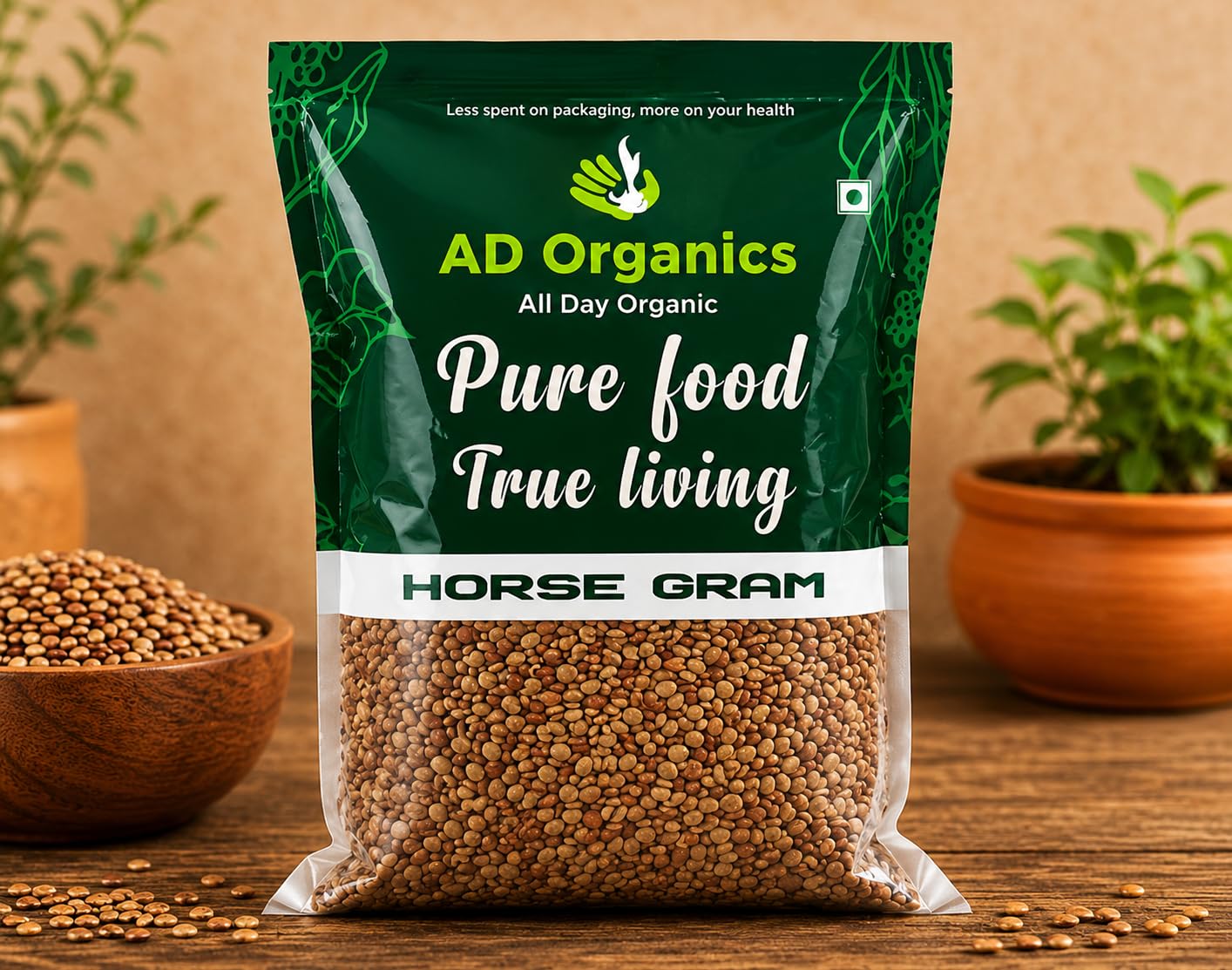 Horse Gram 500 g | Premium Whole Horse Gram (Kulthi Dal) | Protein & Fiber Rich Indian Pulse | Healthy Grocery Essential for Daily Cooking