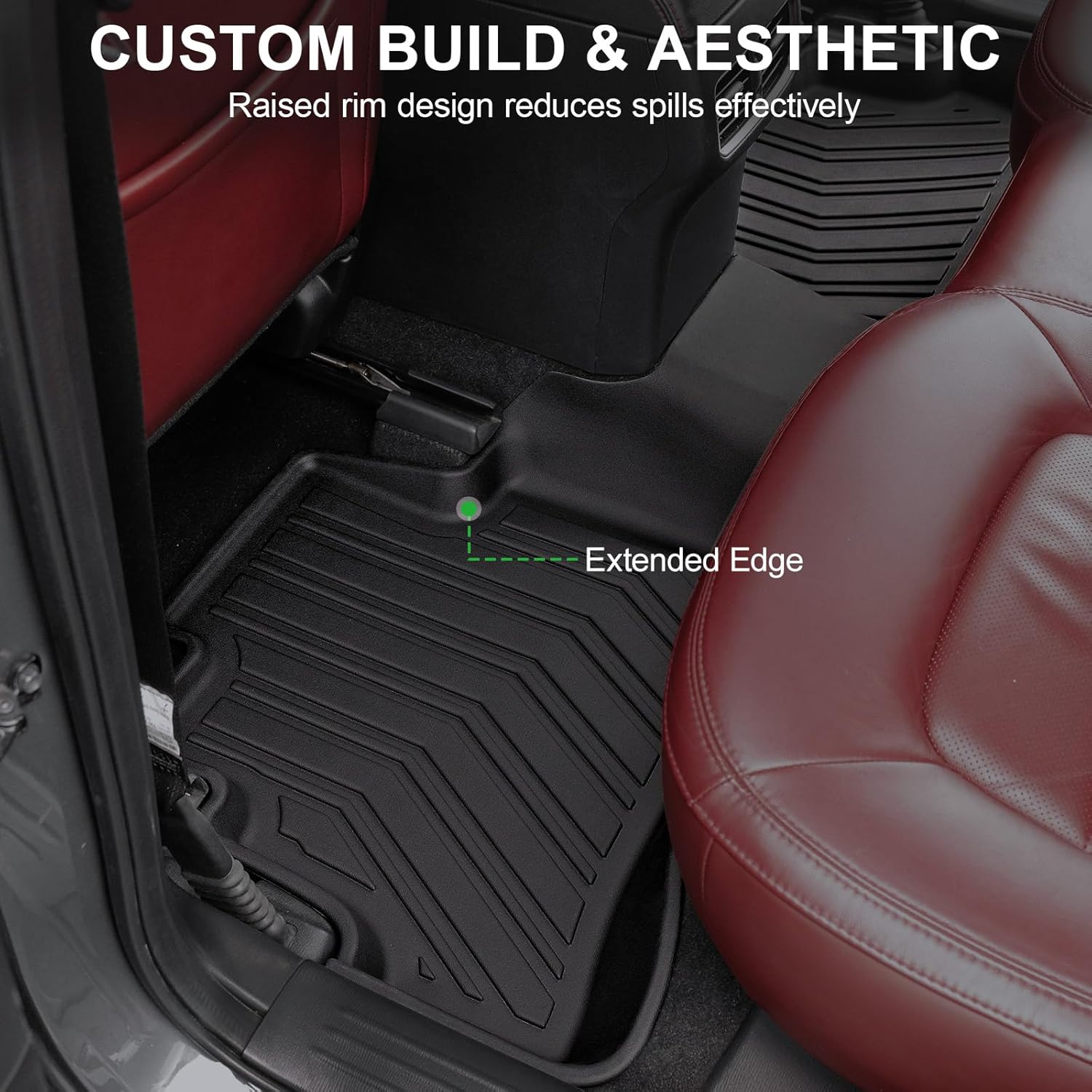 Floor Mats for 2017-2025 Mazda CX-5, TPE All Weather Durable Floor Liners Door Sill Guards for Mazda CX5 Accessories