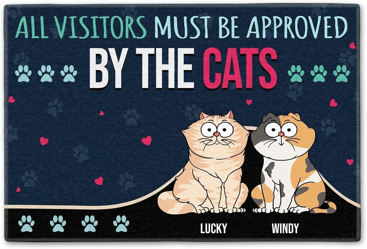 Personalized Cat Doormat When Visiting Our House Please Remember Doormat Custom Home Decoration Welcome Mat Funny Cat Doormat Gift for Cat Dad Cat Mom Cat Lovers Cat Person Woman On Birthday